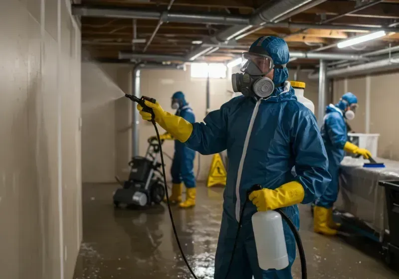 Basement Sanitization and Antimicrobial Treatment process in Glenwood, IA